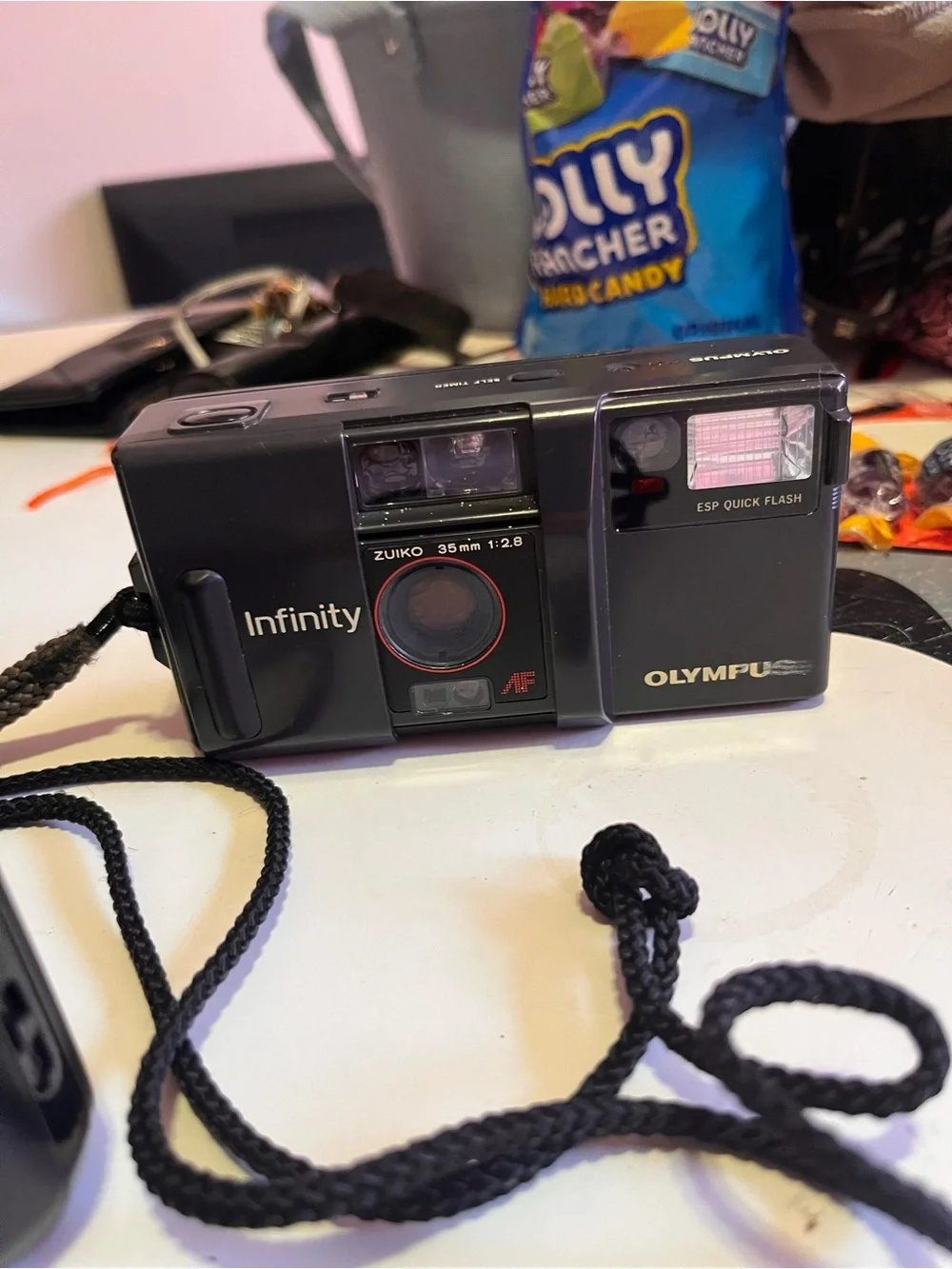 VTG Olympus stylus zoom infinity zuiko 35mm camera infinity HiLite bundle w/film